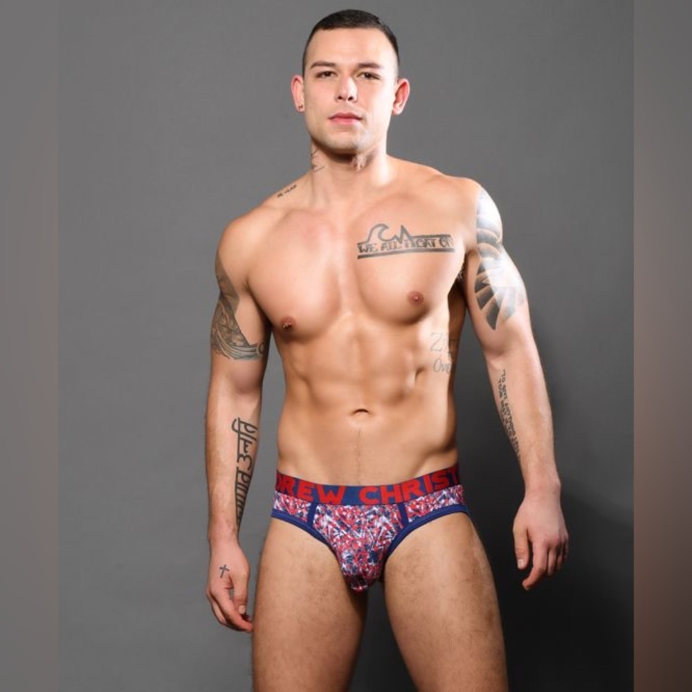 Andrew Christian Blazing Stars Brief w/ Almost Naked - Picture 7 of 8